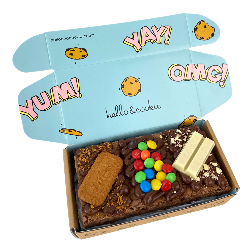 Mini Loaded Brownie | Brownie Gift Box | Delivered NZ Wide with FREE SHIPPING | Hello & Cookie NZ 